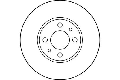 Disc frana, Fiat, Lancia, Alfa Romeo, Peugeot, Citroen Panda, Doblo Microbus, Ypsilon, Mito, Doblo Autoutilitara, Ø257 mm, TRW DF2734