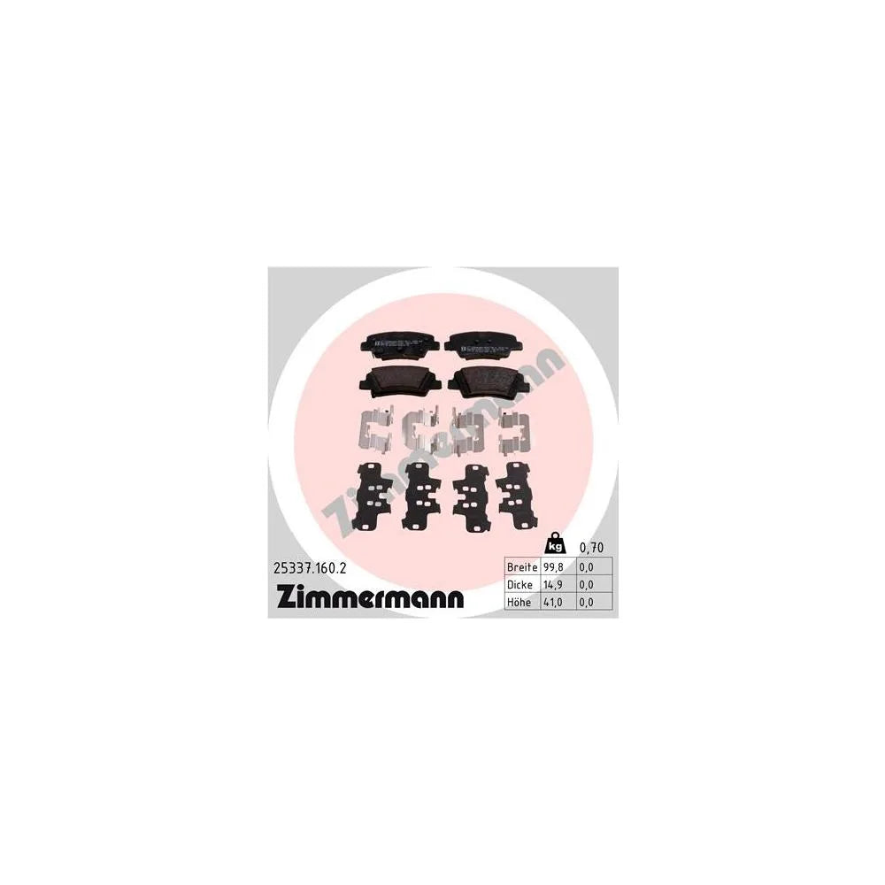 Placute Frana ZIMMERMANN - 25337.160.2