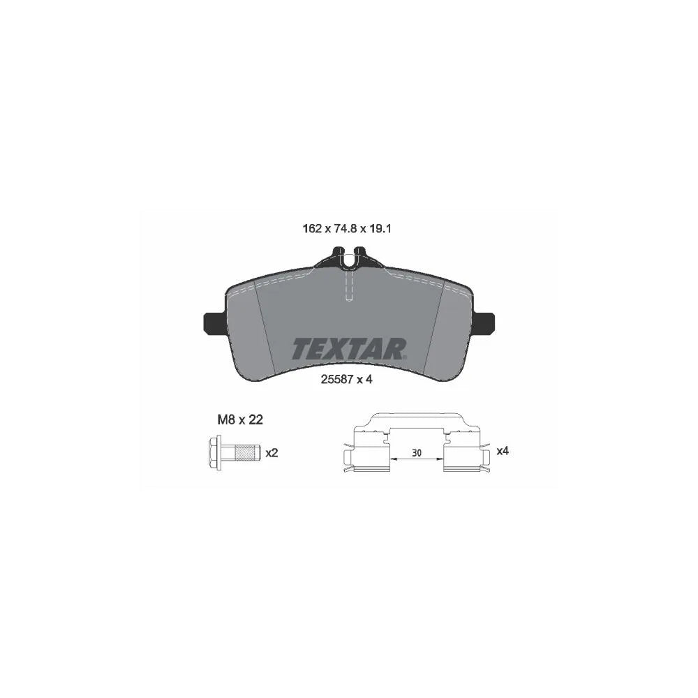 Placute Frana Textar - 2558701