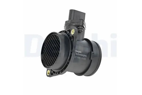 Senzor debit aer, Audi, Volkswagen, SEAT, Skoda A4 B6, A4 B6 Avant, Tt, Tt Roadster, A3, Octavia, Octavia I Combi, 164x134x120 mm, Delphi AF1026112B1