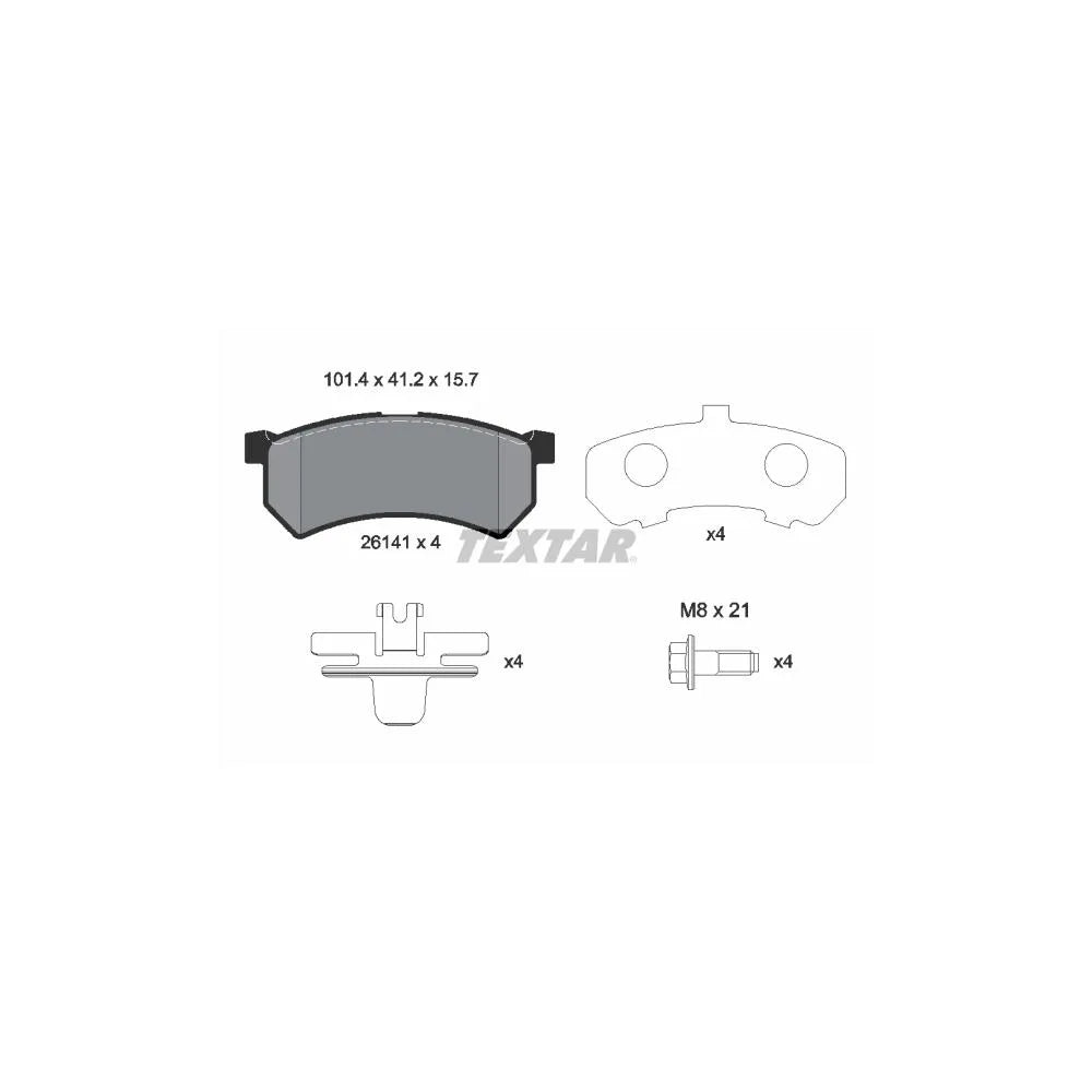 Set Placute Frana, Frana Disc Textar - 2614101