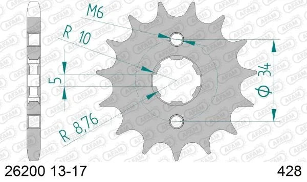 Pinion Transmisie Fata Moto Otel AFA - 26200-15