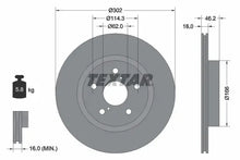 Disc frana Textar pentru Toyota - 92093500
