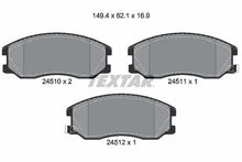 Set placute frana disc, Chevrolet, Opel, Suzuki, Pontiac, Saturn Antara A, Captiva, Captiva Van, Captiva Sport, XL7, 164x90x90 mm, Textar 2451001
