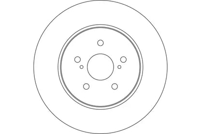 Disc frana, Lexus Rx, Ø319 mm, TRW DF4493