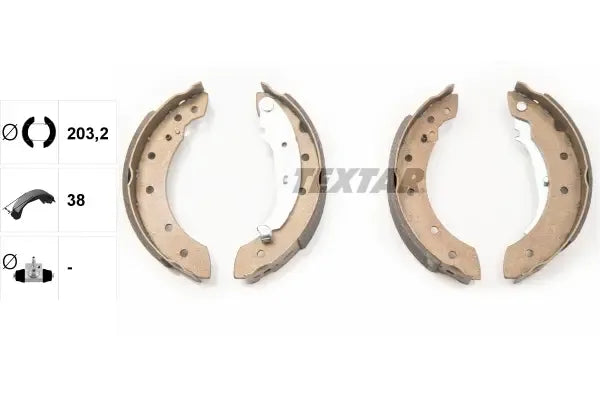 Set saboti frana Textar - 91048000