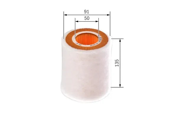 Filtru aer, Smart Roadster, Roadster Cupe, 149x115x114 mm, Bosch 1457433084
