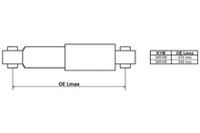 Amortizor, Fiat, Opel Combo, Doblo, 538x79x74 mm, KYB KYB349149