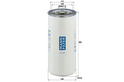 Filtru aer comprimat -Filter, 318x149x150 mm, Mann LB131453