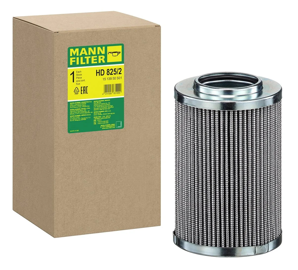 Filtru Ulei Mann-Filter pentru Claas Elios/Nexos, John Deere 6000 Serie/6010 Serie - HD 825/2