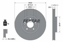 Disc frana, Hyundai, Kia Tucson, Sportage, Xceed, I40, Kona, Optima, I40 I Cw, IX35, Optima Sportswagon, Soul, Grandeur, Ø320 mm, Textar 92237805