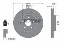 Disc frana Textar pentru Lexus, Toyota - 92168803