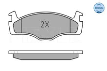 Set placute frana disc, SEAT, 154x90x78 mm, Meyle 0252088715