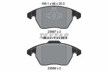 Set placute frana, frana disc Textar pentru Audi - 2358704