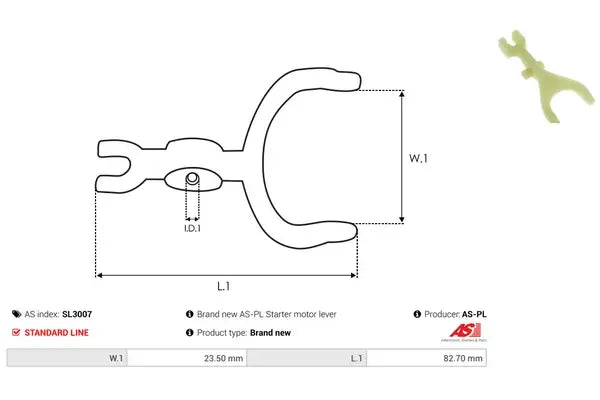 Chit reparatie demaror, 102x48x18 mm, AS-PL SL3007