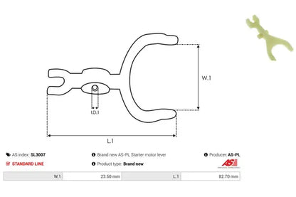 Chit reparatie demaror, 102x48x18 mm, AS-PL SL3007