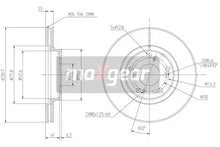 Disc frana, Honda, Ø282 mm, Maxgear 190925