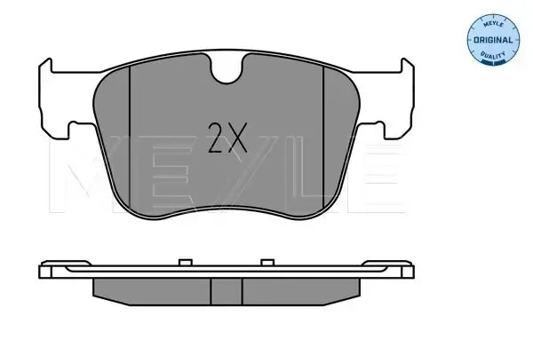 Set placute frana disc, Citroen, Opel, Peugeot, Toyota, 182x116x82 mm, Meyle 0252583417