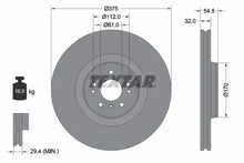 Disc frana, Mercedes-Benz Clasa Gl, Clasa M, Clasa R, Ø375 mm, Textar 92176603