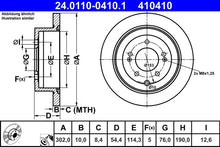 Disc frana TRW pentru Hyundai, Kia - 24.0110-0410.1