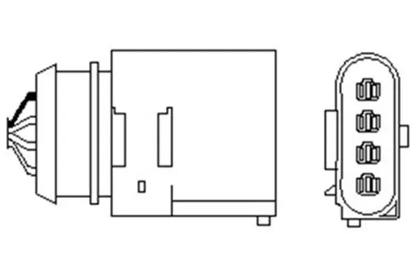 Sonda lambda, Audi, SEAT, Skoda, 152x59x58 mm, Magneti Marelli OSM059