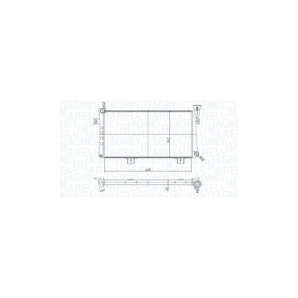 Radiator Apa Magneti Marelli pentru Lada Niva Autoturism, Peugeot 307 - 350213180600