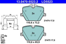 Set placute frana, frana disc TRW pentru BMW, Toyota - 13.0470-5523.2