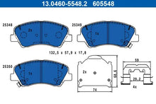 Set placute frana, frana disc TRW pentru Hyundai, Kia - 13.0460-5548.2