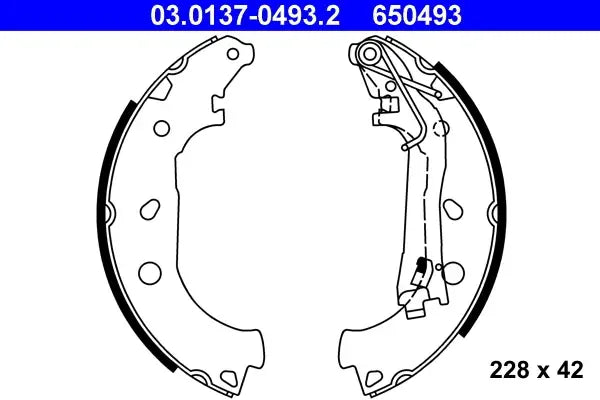 Set saboti frana TRW - 03.0137-0493.2
