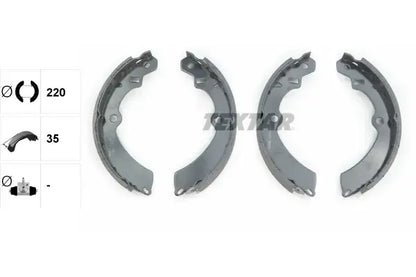 Set saboti frana Textar pentru Suzuki - 91042800