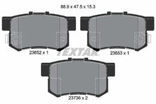 Set placute frana, frana disc Textar pentru Acura, Honda - 2365201