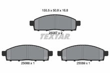 Set placute frana, frana disc Textar pentru Nissan - 2508701
