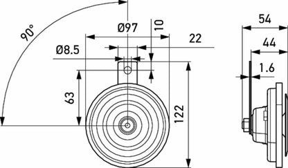 Claxon HEL 0.31 kg - 3AL002952-811