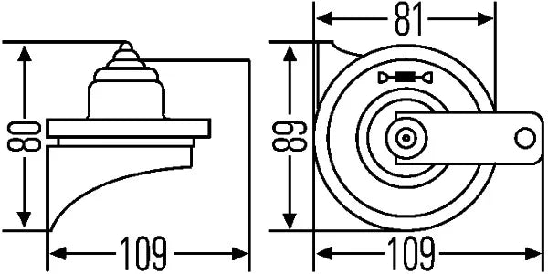 Claxon Hella 0.24 kg - 3FG 007 424-011