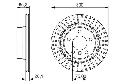 Disc frana, BMW, 325x325x77 mm, Bosch 0986479044