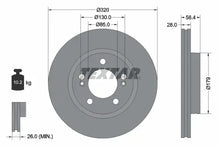 Disc frana Textar pentru Kg Mobility, Ssangyong - 92332803