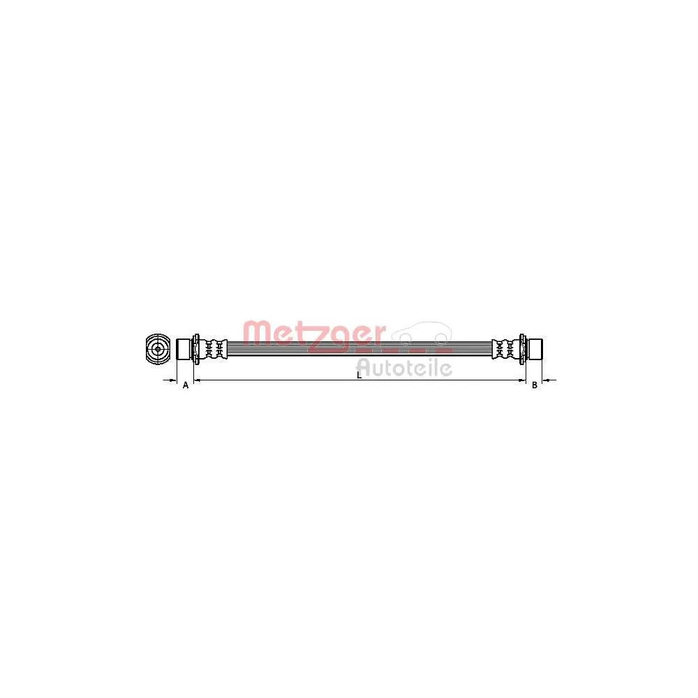 Furtun Frana METZGER AUTOTEILE - 4110056