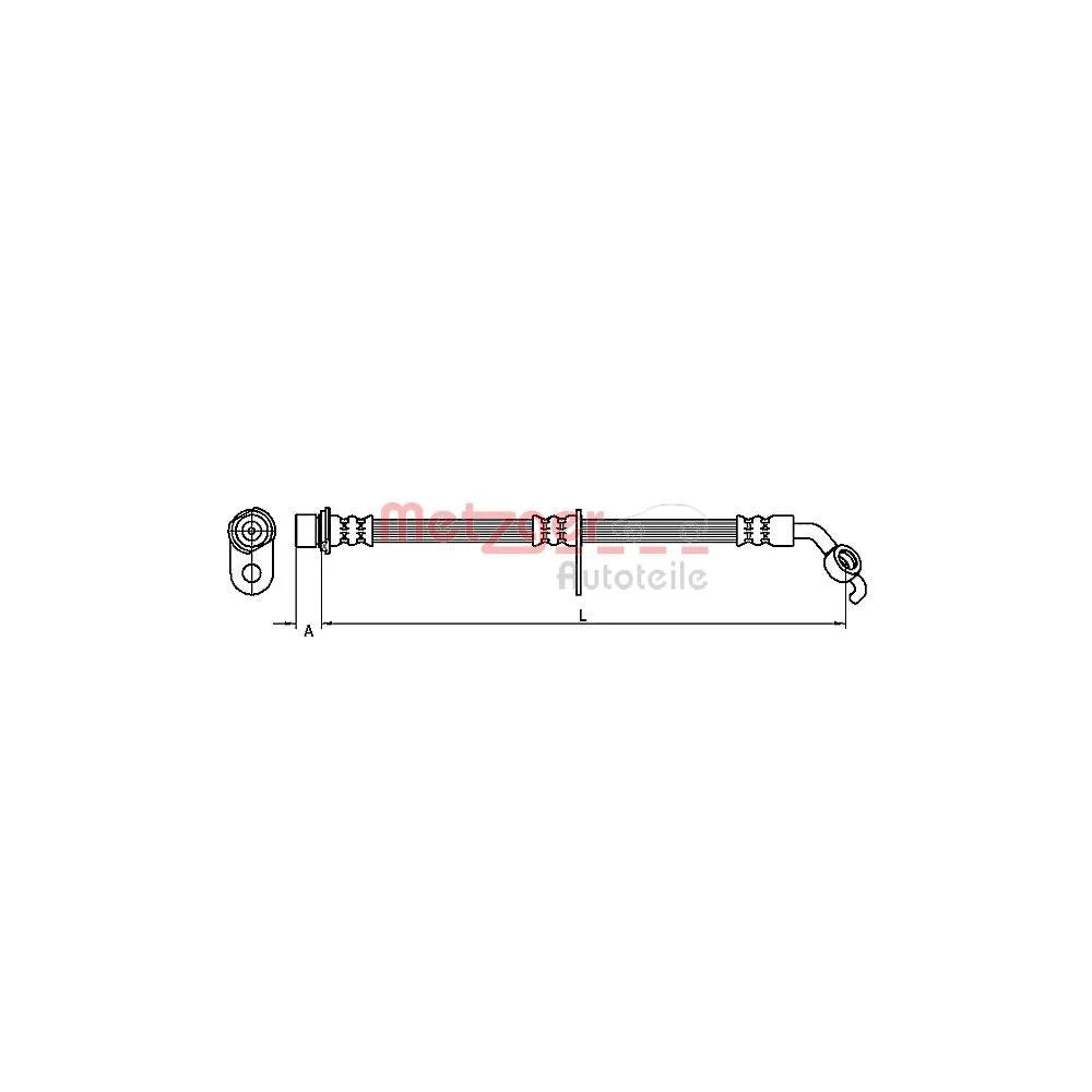 Furtun Frana METZGER AUTOTEILE - 4110099