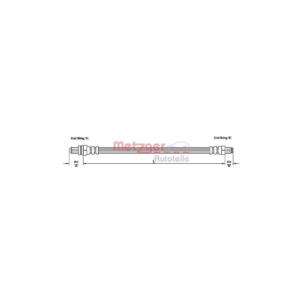 Furtun Frana METZGER AUTOTEILE - 4110241