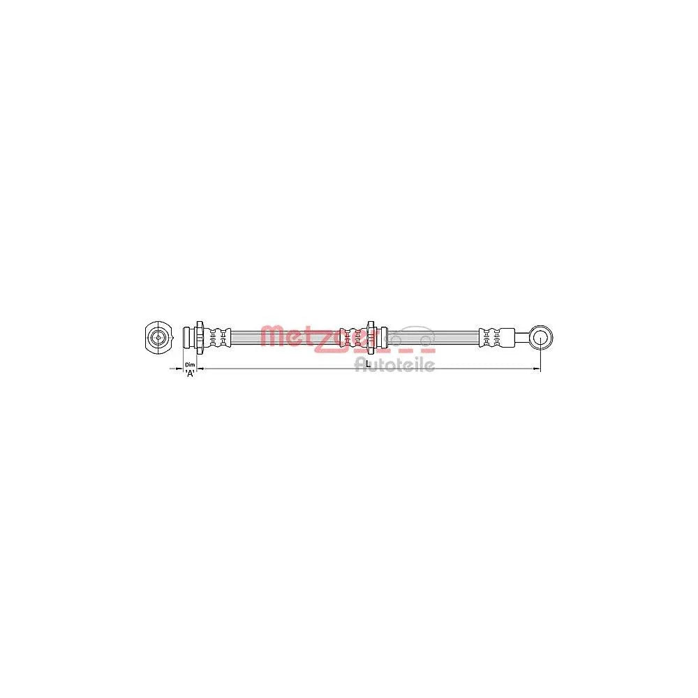 Furtun Frana METZGER AUTOTEILE - 4110389