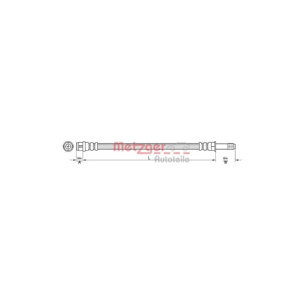 Furtun Frana METZGER AUTOTEILE - 4110434