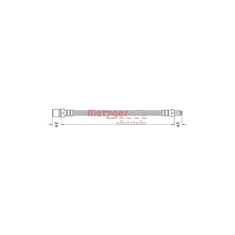 Furtun Frana METZGER AUTOTEILE - 4110487
