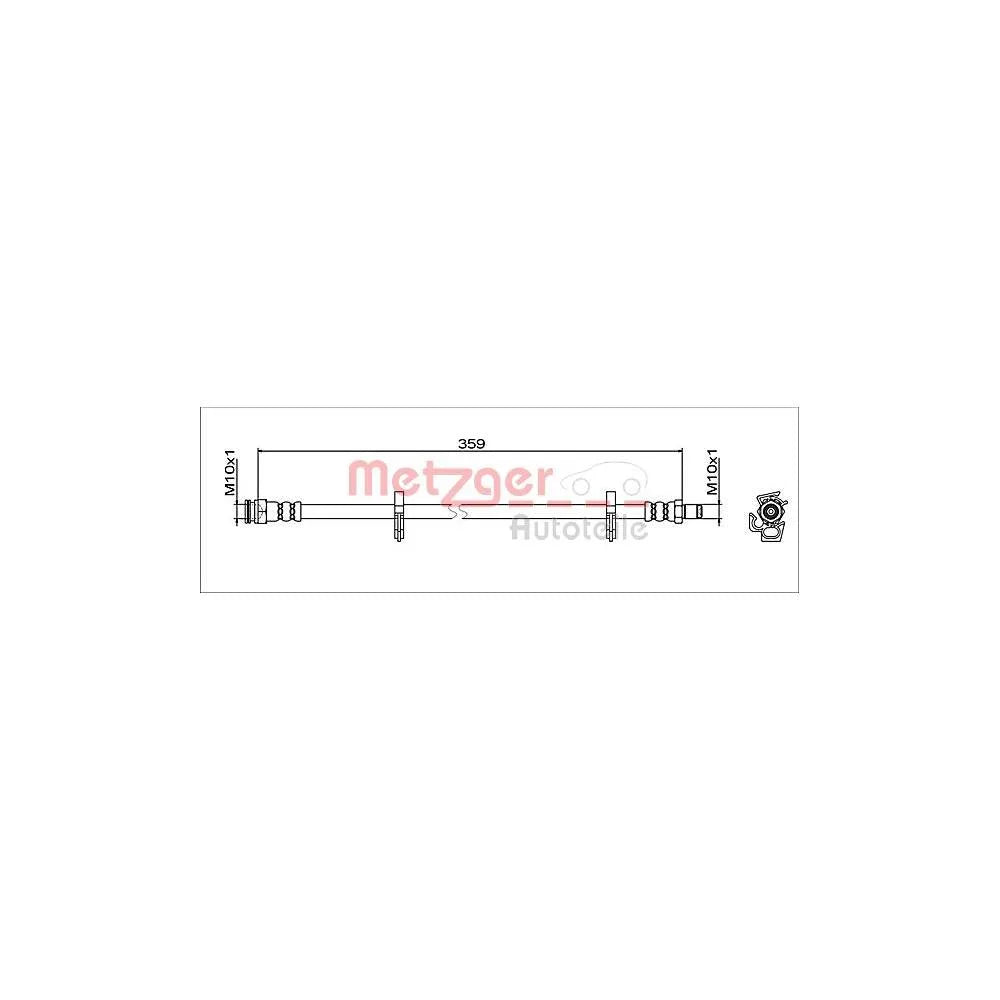 Furtun Frana METZGER AUTOTEILE - 4112051