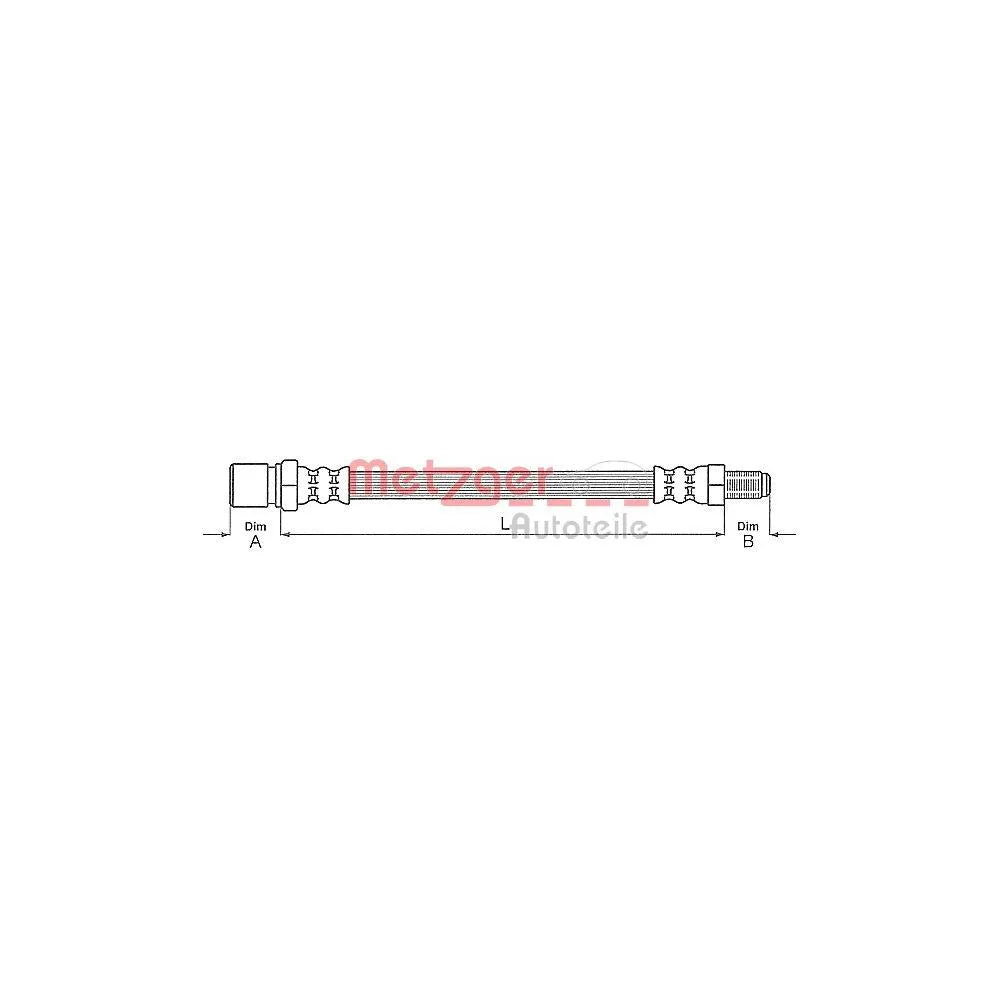 Furtun Frana METZGER AUTOTEILE - 4112805