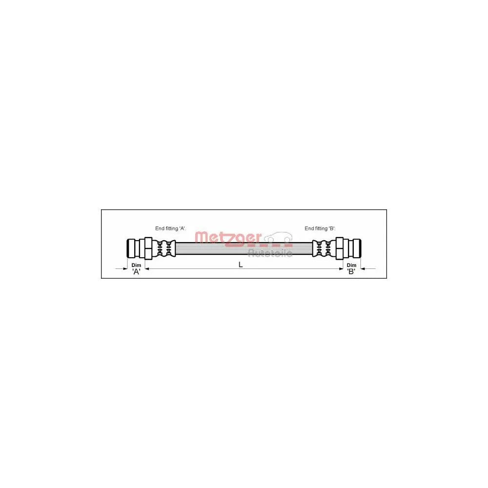 Furtun Frana METZGER AUTOTEILE - 4114010