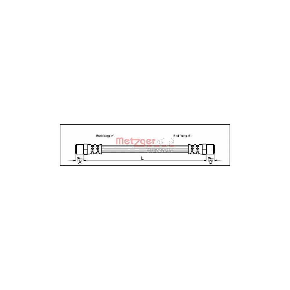 Furtun Frana METZGER AUTOTEILE - 4114672