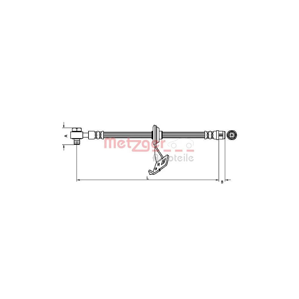 Furtun Frana METZGER AUTOTEILE - 4116207
