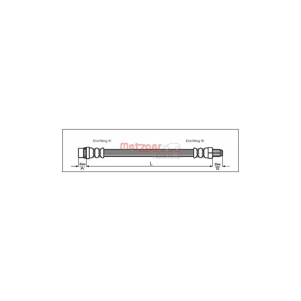 Furtun Frana METZGER AUTOTEILE - 4118570