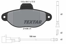 Set placute frana, frana disc Textar pentru Fiat, Ford - 2143609