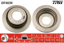 Disc frana, Opel, Isuzu Frontera A, Trooper, Frontera B, Trooper Ii Autoturism De Teren, Deschis, Frontera A Sport, Ø313 mm, TRW DF4030